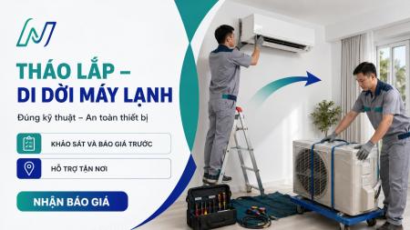 Di đời, tháo lắp máy lạnh